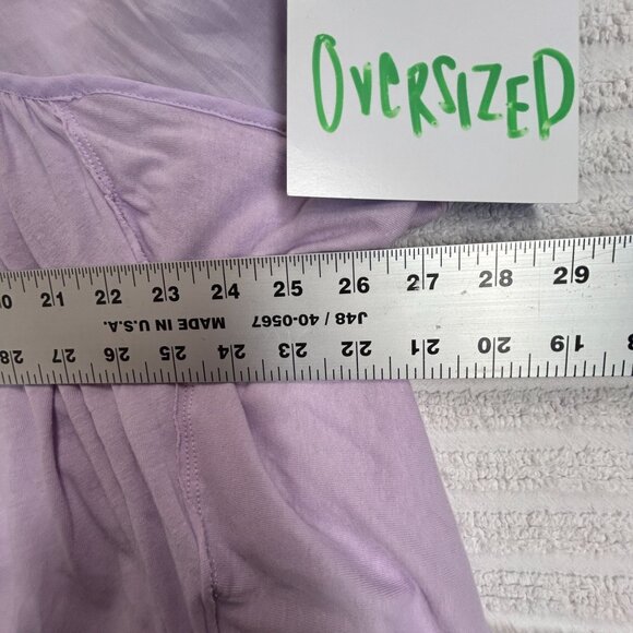 We The Free Womens Lavender Cotton Short Sleeve Oversized Top Blouse Medium NWOT - Picture 7 of 8